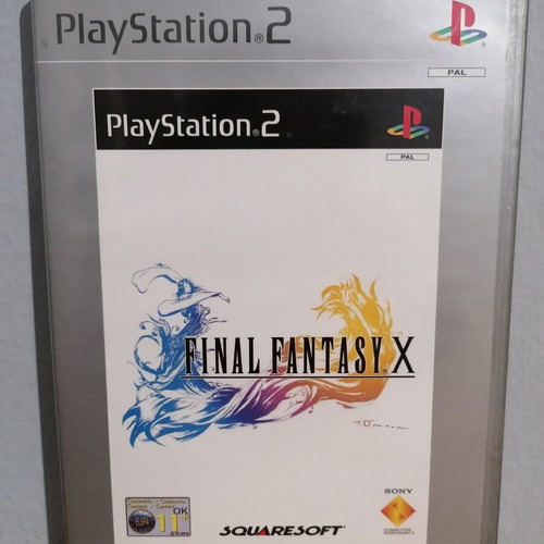 Final Fantasy X platinum case and manual for PS2, used