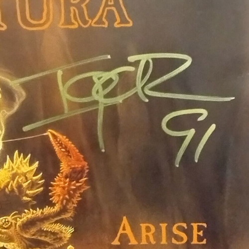Sepultura Arise LP used, original 1st press 1991 signed by Max and Igor Cavalera