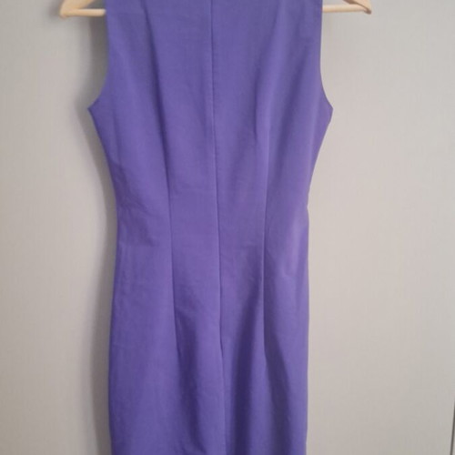 Access lilac purple pencil dress XS used with gold details