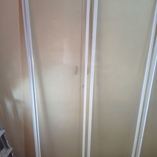 Sikura Temperato 4-Panel Shower Cabin new with textured glass