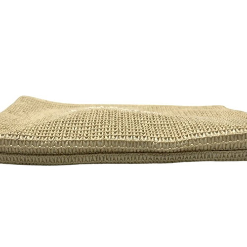 Dior Parfum Straw Clutch used, beige