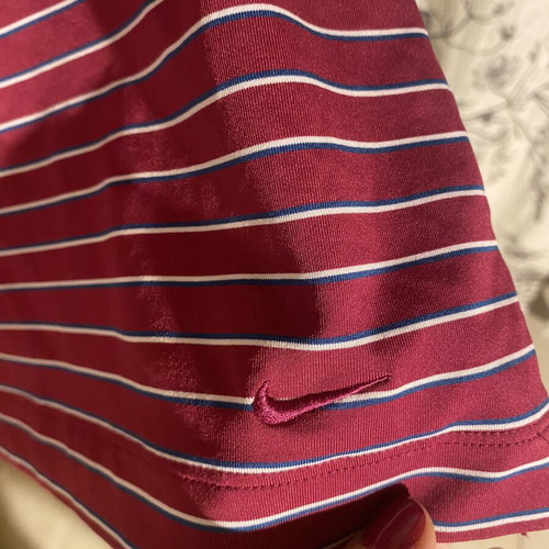 Nike Golf sleeveless women's polo shirt like new, size L, red and white