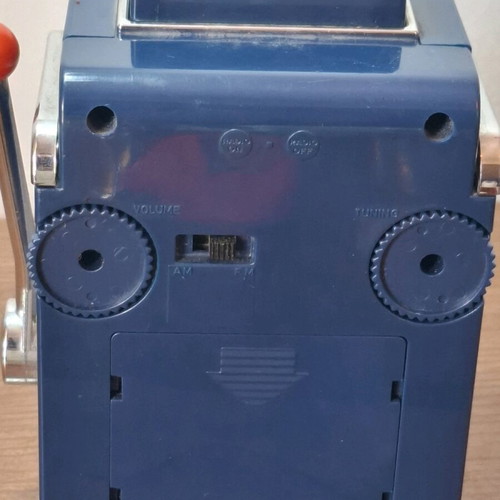 Marksman Las Vegas Lucky 7 AM/FM radio used, one armed bandit slot machine