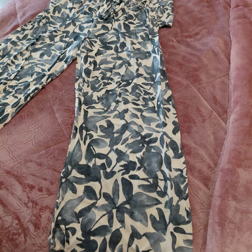 Kimono set medium 100% cotton like new, white and blue