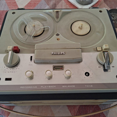 Reel-to-reel tape recorder used, 60s model