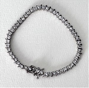 Tennis bracelet silver 0.925