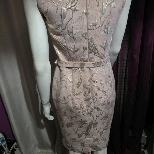 Forel dress with matching jacket like new, size 36, pink and gold