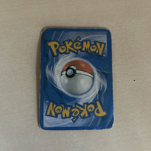 Pokemon collectible card used, rare in excellent condition