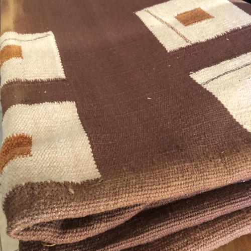 Chenille/cotton rug 140x200 like new with fading
