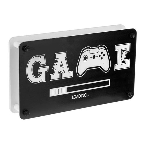 LED Neon Panel Game Loading multicolor 23x13cm new