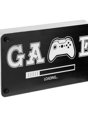 LED Neon Panel Game Loading multicolor 23x13cm new