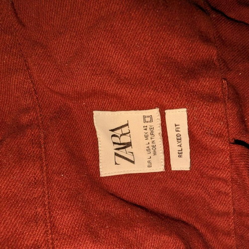 Zara men's shirt burgundy like new, size M-L