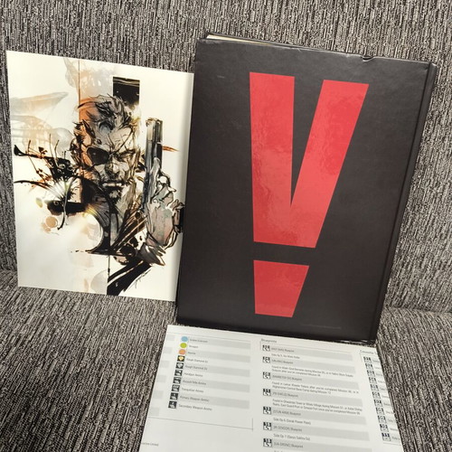 Metal Gear Solid V Guide Book with PS4 Game like new