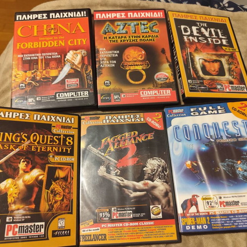 6 PC Games New PC Master China Aztec The Devil Inside Kings Quest 8 Jagged Alliance Conquest