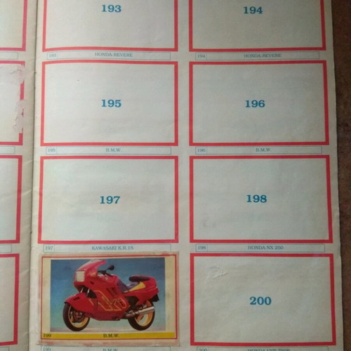 Karouzel Rally Acropolis sticker album used (1990)