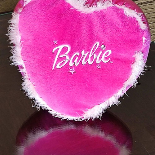 Barbie vintage heart-shaped pillow like new from New York