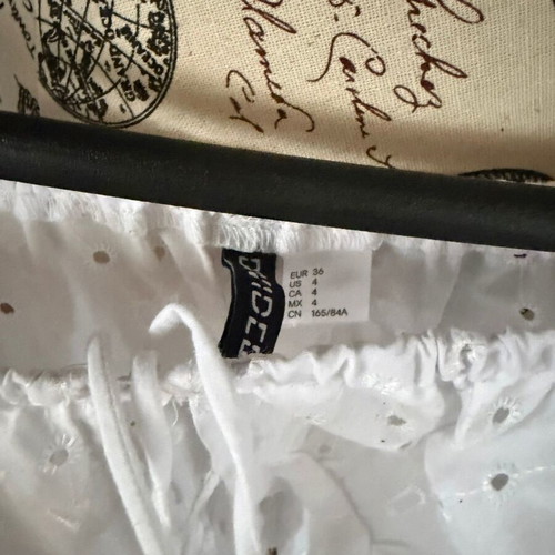 Crop top H&M like new, white, size S