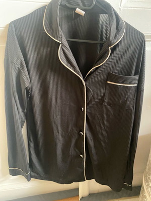 Rib pajama shirt used, size S/M, black