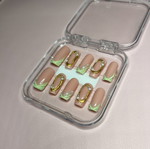 Handmade press-on nails new with application kit