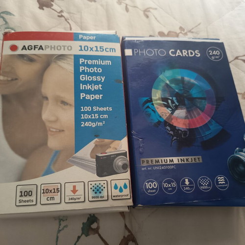 Photo paper for photos, pack of 2