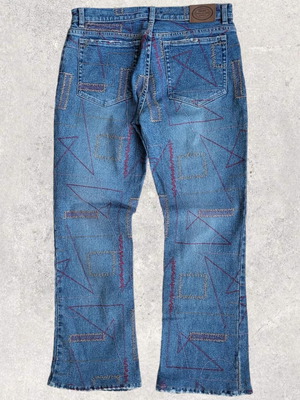 Peter Golding jeans used, size EU42, blue multicolor