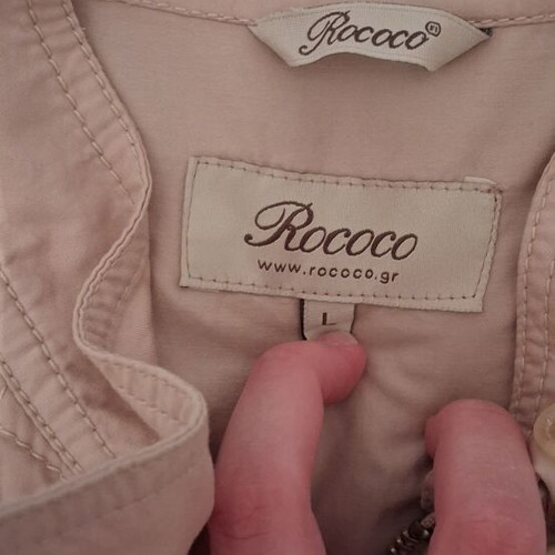 Rococo jacket like new, beige and pink, size L