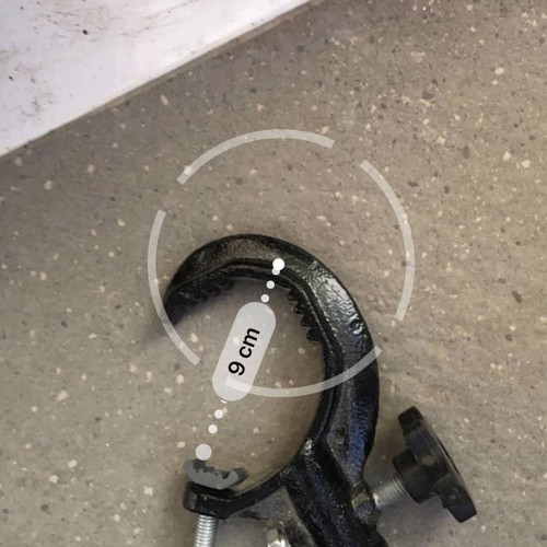 Cast iron c-clamp holder in good condition