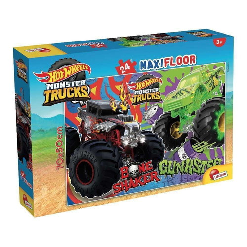 Maxi Floor Hot Wheels Monster Trucks puzzle 24 pieces new