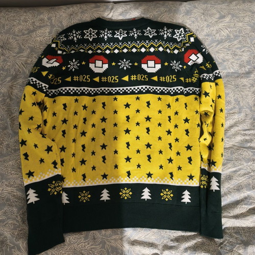 Difuzed Pokemon Pikachu Christmas Spirit Ugly Sweater Large new