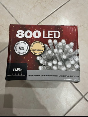 Cool white LED lights new, 800 LEDs, 39.95 meters