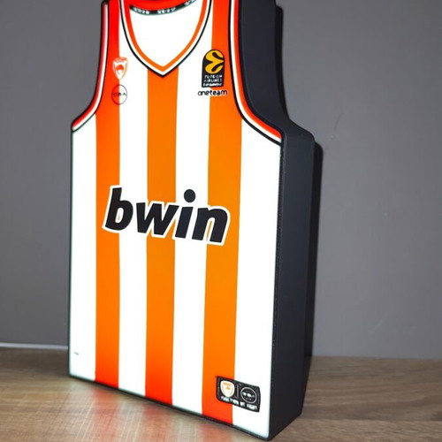 Decorative lamp basketball jersey style Olympiacos new