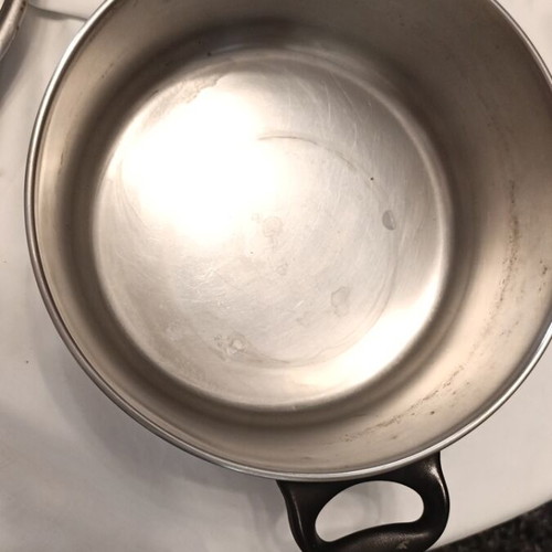 Vintage KAZA Stainless Steel Pot 18/10 with Lid like new, Made in Greece
