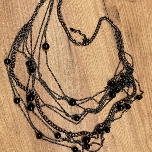 Collection of 10 used faux hanging necklaces