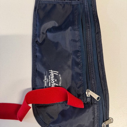 Herschel money belt like new, blue and red