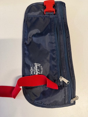 Herschel money belt like new, blue and red
