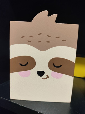 Wooden Sloth Pen Holder new, cute cartoon design