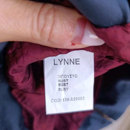 Lynne Blue Bustier Corset with Zipper like new, size S