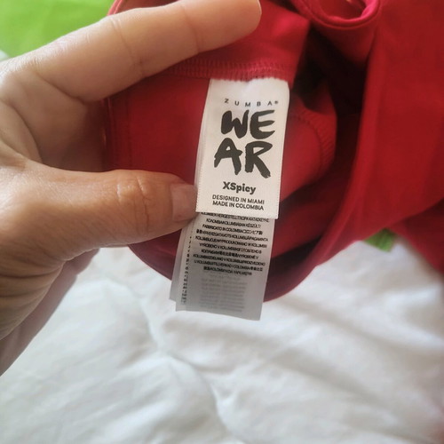 Zumba Wear red leggings new, size S