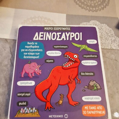 Dinosaur Book Like New With Flaps