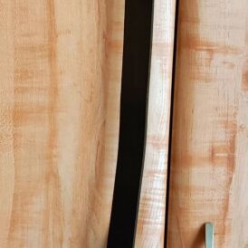 Staff leather belt new, dark brown with stud design and gold buckle