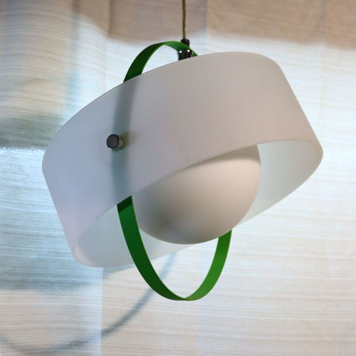 Kronos lamp new, single light with glass and metal