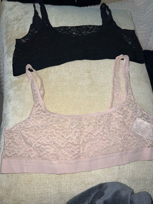 Women's lace bustiers new, unworn, H&M black and beige