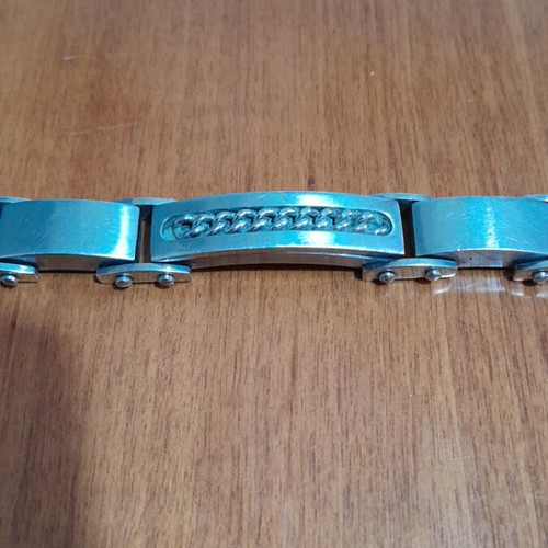 Men's silver handcuff bracelet like new