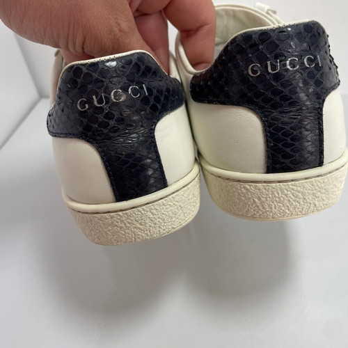 Gucci Ace leather sneakers used, size 37, white