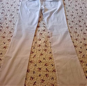 Λευκό αφόρετο παντελόνι BSB, Νο 46, με το καρτελάκι του, Νέα τιμή 8€