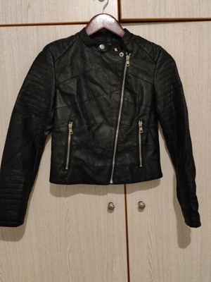 Leather black jacket Shein XS used