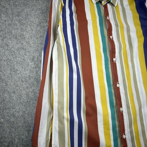 Vintage Kevin Up striped men's shirt medium multicolor used