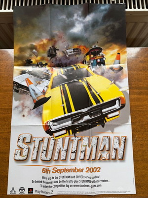 Αφίσα PlayStation 2 Stuntman μεταχειρισμένη, 2001