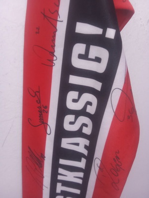 Ingolstadt Scarf with Printed Signatures new, authentic
