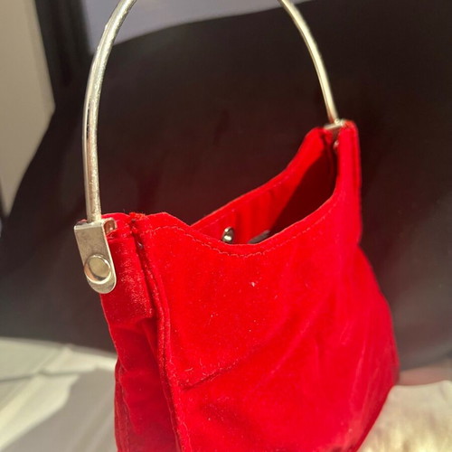 Vintage red velvet handbag Home Of Hai Pamela used